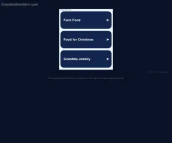 Grandmothersfarm.com(Grandmother's Farm) Screenshot