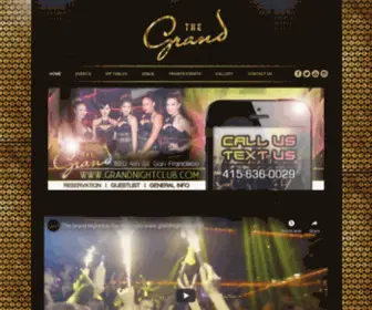 Grandnightclub.com(Grand Nightclub) Screenshot