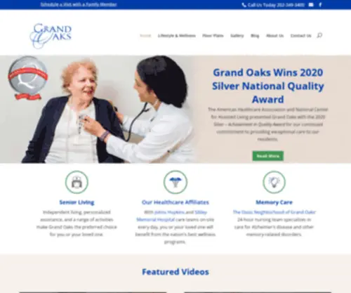 Grandoaksdc.org(Grand Oaks Assisted Living Community) Screenshot