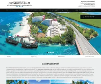 Grandoasispalm.com(Oasis Palm Cancun Specials) Screenshot