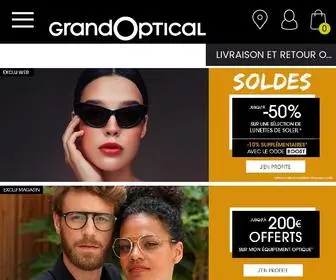 Grandoptical.com(Opticien GrandOptical) Screenshot