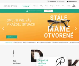 Grandoptical.sk(Úvodná stránka) Screenshot