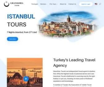 Grandoriatours.com(Grandoria Tours & Travel) Screenshot