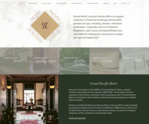 GrandpacificJunctionhotel.com(Wedding Events) Screenshot