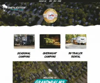 Grandpalmsrvresort.com(Grand Palms Resort & RV Park) Screenshot