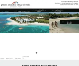 Grandparadiseplayadorada.com(Puerto Plata) Screenshot
