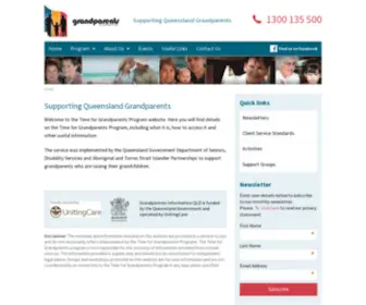 GrandparentsqLd.com.au(Time for Grandparents QLD) Screenshot