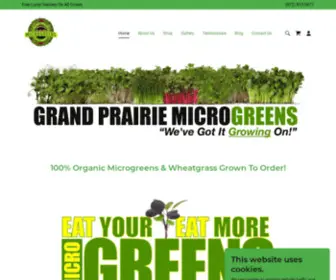 Grandprairiemicrogreens.com(GRAND PRAIRIE MICROGREENS LLC) Screenshot