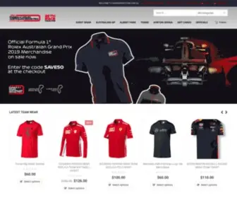 GrandprixStore.com.au(The official online store) Screenshot