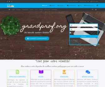 Grandprof.org(Télécharger cours) Screenshot