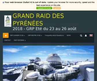 Grandraidpyrenees.com(Grand Raid des Pyrénées) Screenshot