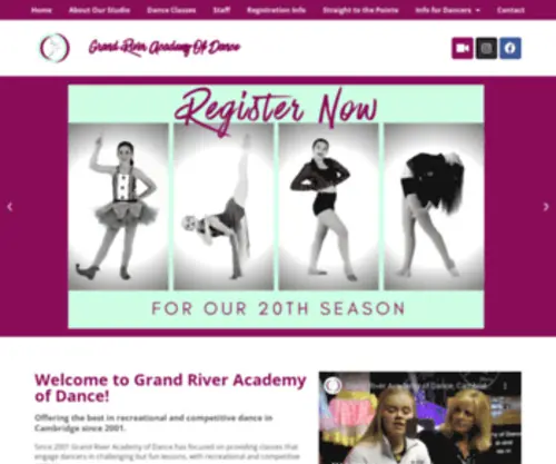 Grandriverdance.com(Recreational & Competitive Dance Classes) Screenshot