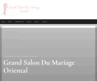 Grandsalondumariageoriental.com(Accueil) Screenshot