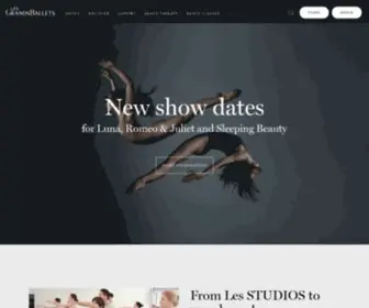 Grandsballets.com(Les Grands Ballets Canadiens) Screenshot