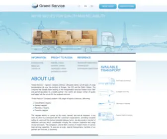 Grandservice-Logistics.com(Cargo to Russia) Screenshot