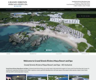 Grandsirenisrivieramaya.com(Sirenis Hotels All Inclusive Resort) Screenshot