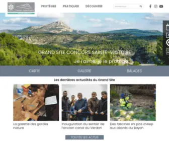 Grandsitesaintevictoire.com(Grand Site Concors Sainte) Screenshot
