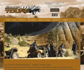 Grandstaircaseatv.com(Private Guided ATV Tours in Southern Utah) Screenshot