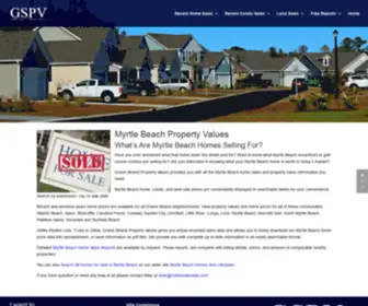 Grandstrandpropertyvalues.com(What Are Homes and Condos Selling For in Myrtle Beach and Nearby) Screenshot