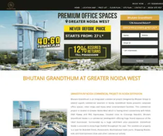 Grandthumnoida.org.in(Bhutani Grandthum) Screenshot