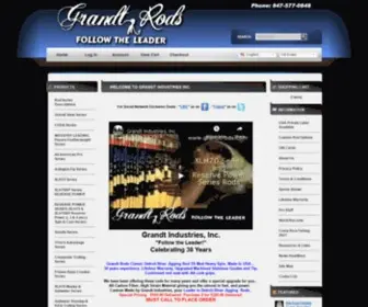 Grandtrods.com(Grandts Custom Fishing Rods) Screenshot