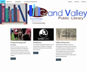 Grandvalleypubliclibrary.org(Grand Valley Public Library) Screenshot