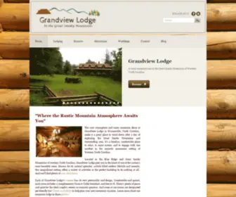 Grandviewlodgenc.com(Grandview Lodge in the Great Smoky Mountains) Screenshot