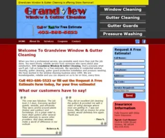 Grandviewwc.com(Grandview Window & Gutter Cleaning Omaha) Screenshot