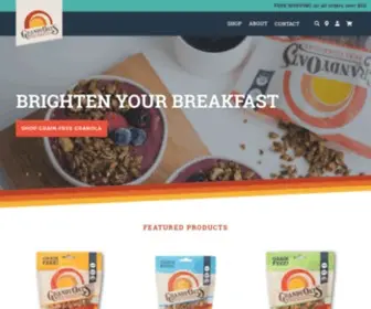 Grandyoats.com(Organic granola) Screenshot