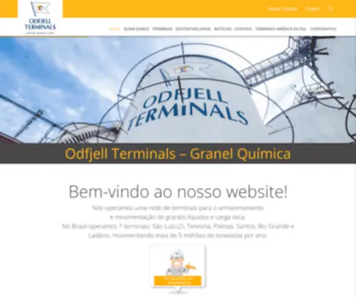 Granel.com.br(Odfjell Terminals Granel Química Ltda Granel) Screenshot