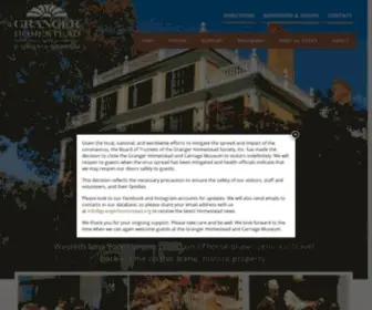 Grangerhomestead.org(Granger Homestead and Carriage Museum) Screenshot