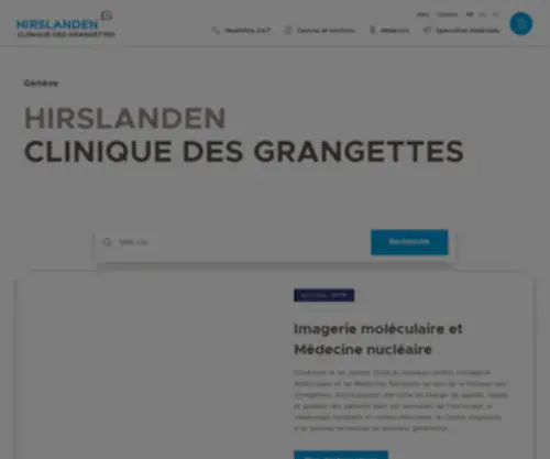 Grangettes.ch(Clinique des Grangettes) Screenshot