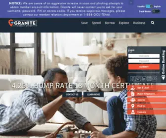 Granite.org(Granite Credit Union) Screenshot
