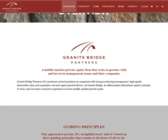 Granitebridgepartners.com(Middle-market private equity firm) Screenshot