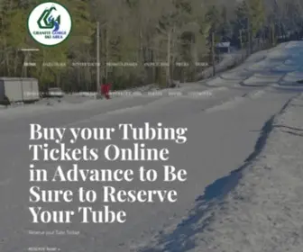 Granitegorge.com(Snow Tubing and Cross Country Skiing in Keene) Screenshot