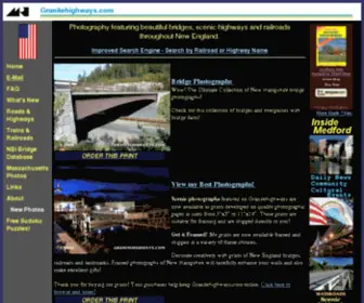 Granitehighways.com(Bridge, Highway and Train Photos of New Hampshire) Screenshot