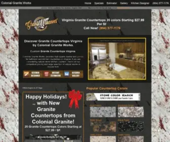 Granitemakeover.com(VIRGINIA Starting At 26.99 SF Granite Countertops Colonial Granite) Screenshot