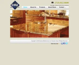 Granitemarbleetc.com(GME Houston) Screenshot