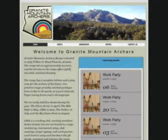 Granitemountainarchers.org(GMA) Screenshot