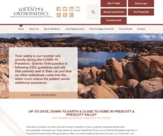 Graniteortho.com(Granite Orthopaedics) Screenshot