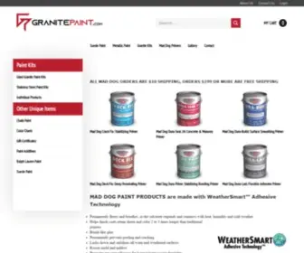 Granitepaint.com(Specialty Paints & Primers) Screenshot