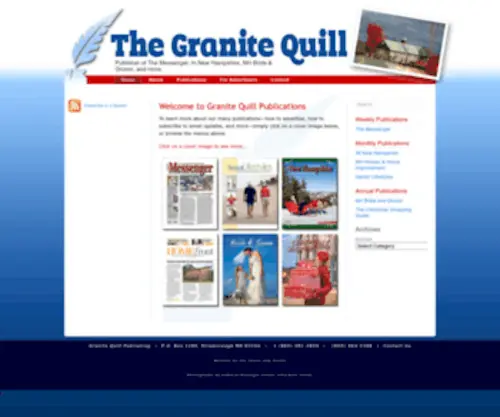 Granitequill.com(Publishers of) Screenshot