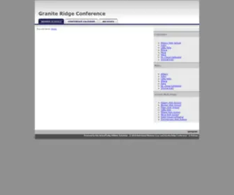 Graniteridgeconference.org(Granite Ridge Conference) Screenshot