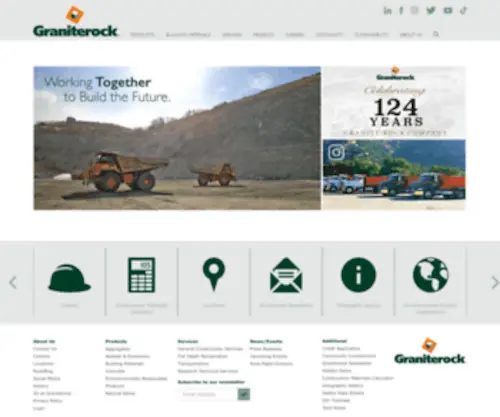 Graniterock.com(Concrete, Building Materials, Contracting & Construction Services) Screenshot