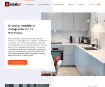 Granitop.co.uk(Stone worktops) Screenshot