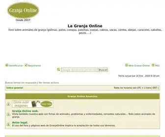 Granjaonline.es(La Granja Online • Página principal) Screenshot