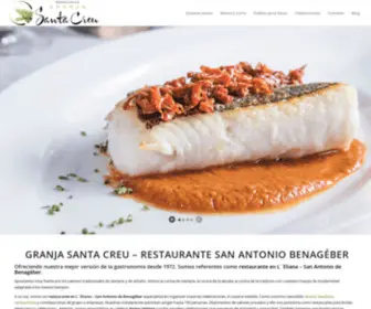 Granjasantacreu.com(Restaurante en San Antonio de Benagéber) Screenshot