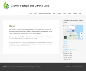 Grannellfootclinic.com(Podiatry/chiropdy and orthotic care within your community) Screenshot