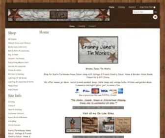 Grannyjanestinworks.com(Rustic Farmhouse Home Dcor) Screenshot