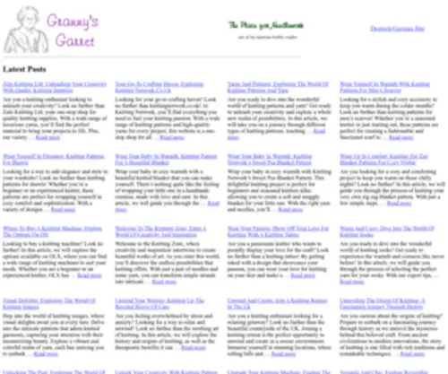 Grannys-Garret.com(Granny's Garret Home) Screenshot
